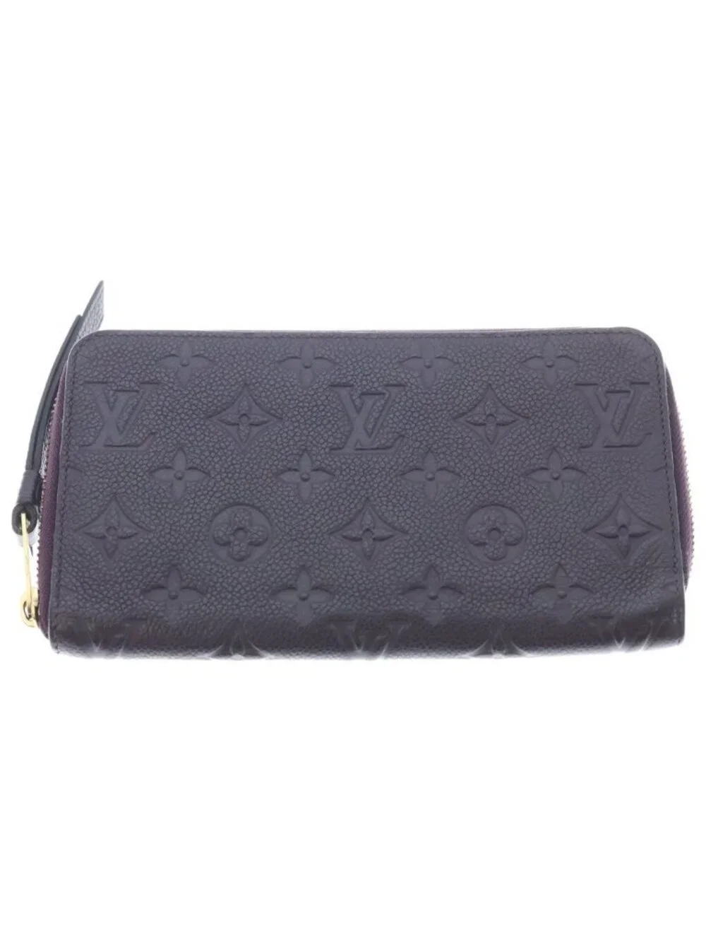Louis Vuitton Nogram Empreinte Portefeuille Secret Wallet Zip Around Leather
